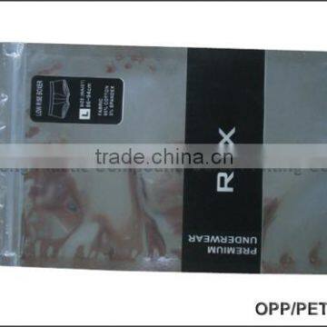 garment packaging bag with zipper