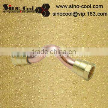 Brass cross over copper hose barb fittings