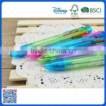 Promotional Cheap Plastic Multi Color Ball Point Pens With Six Color Supplier's Choice photo-2