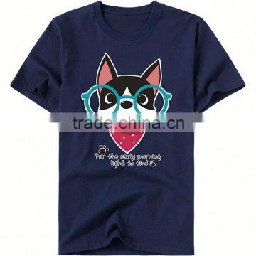 custom logo design t shirt lovely animals pattern long t shirt men promotion t shirt with high quality