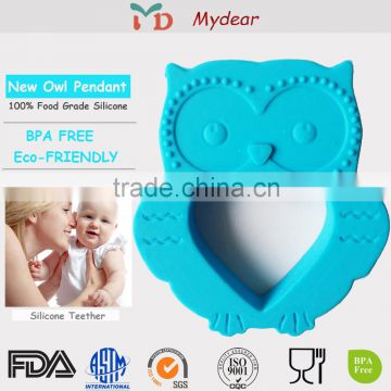 Latest design silicone teething collar pendant necklace