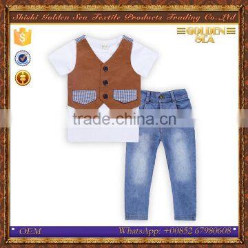 new style casual summer trendy three-piece cool baby clothes