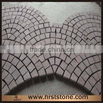 Mesh Red Cobblestone Granite Paver