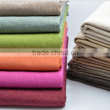 Cotton and linen plain colour decoration fabric