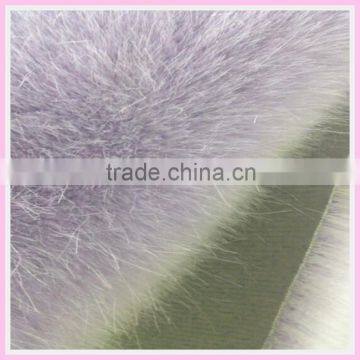 acrylic pile knitting fur fabric high quality clothing raw material blue china supplier