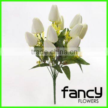 12 heads white artificial tulip wedding decoration flower