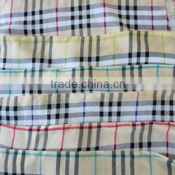 100% Rayon Plaid Design Woven Fabric For Garment