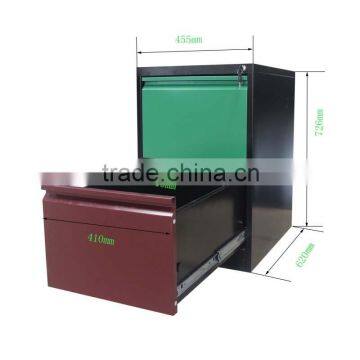 2 Drawer Different Color steel filing cabinet specifications