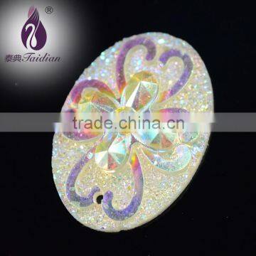 18*25 mm Oval Shape Sew On Rhinestone , Flatback Gemstone Cabochon ,Jewelry Beads Sets