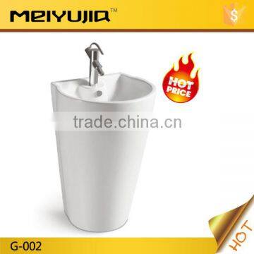 Chaozhou ceramic one piece pedesal basin