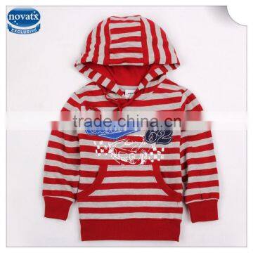 (A3002)2015 Red 1-5Y wholesale kids hoodies coats nova kids clothing striped baby coats cotton boys winter jacket