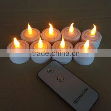LED Flameless Tealight Candle with Remote control /Amber flicker LED Remote control tealight