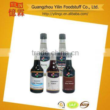 price competitive 150ml glass bottled pack Japanese Sauce for sushi products supplier Certified with HACCP and ISO