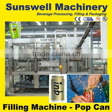 Canning Carbonated Soft Drinks Filler-Seamer Machine