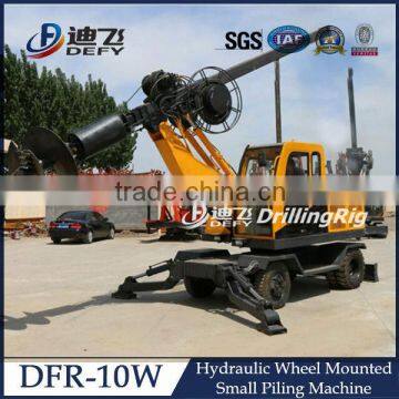 15m depth screw pile driver, hydraulic piling machine DFR-10W