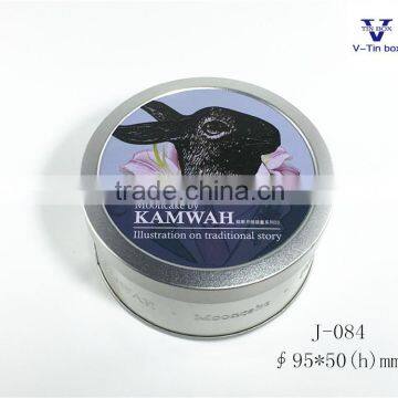 wholesale round shape candy/chocolate tin box