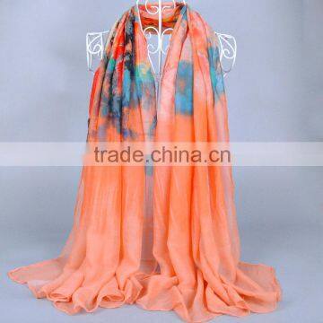 2015 Popular IMPRESS Ombre 100% Viscose Pashmina Scarf shawl Fashion Voile Scarves 180*95