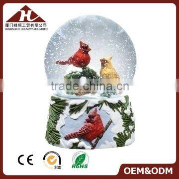 Christmas red bird snow globe with glass water ball                        
                                                Quality Choice
                                                                    Supplier's Choice