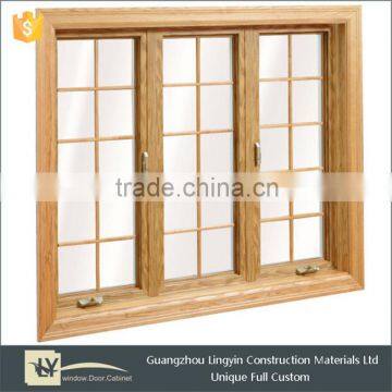2015 Newest Style aluminum double glass grill window