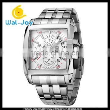 WJ-5533 Stainless Steel Lumious Quartz 3ATM Waterproof Complete Calendar Megir Watch photo-3