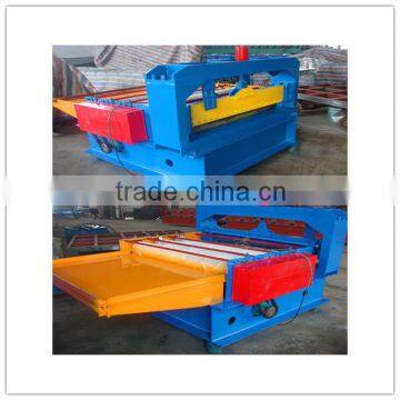 Steel sheet leveling and cutting machine