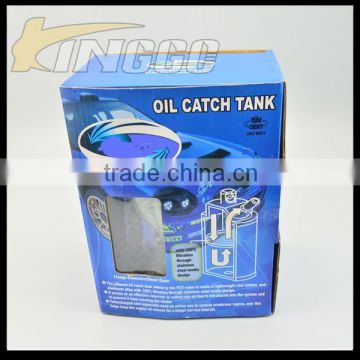 Auto Racing Oil Can Universal Round Aluminium Car Engine Oil Catch Tank