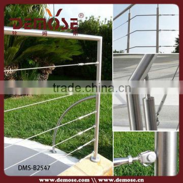 firm tension cable fence/decking handrail kits/rope railings for decks