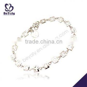 hot sale costume silver jewelry personalized silver bracelet