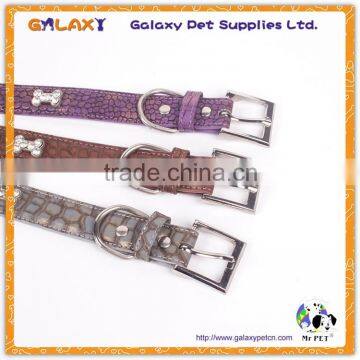 Wholesale Bling Pet Dog Training Collar, PU Leather Training Dog Collar photo-3