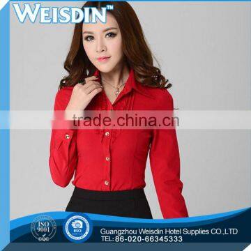 promotion solid color plus size hongkong designer shirts for women