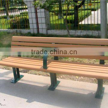 Wood and wrought iron park bench urban furniture china