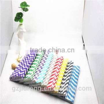 25 pcs Colorful drinking paper straws in opp bag