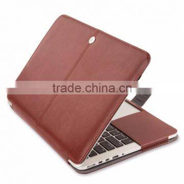 Crazy horse pattern Tablet Leather Case For Macbook Pro ,for macbook pro retina air leather cover full case