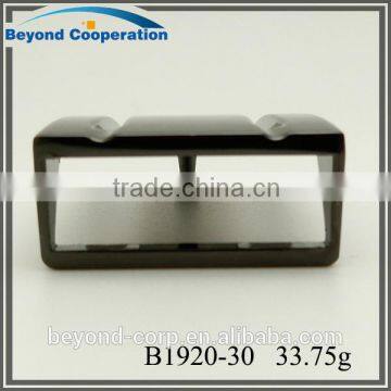 2016 New Mould Flap Plaque Buckle Shiny Gun Metal Nickel-free Coating Plain Plate Buckle photo-2