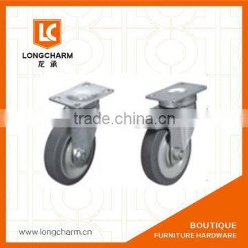 125mm Heavy Duty Swivel Caster Industrial Casters Rubber Trolley Wheels Made in China photo-5