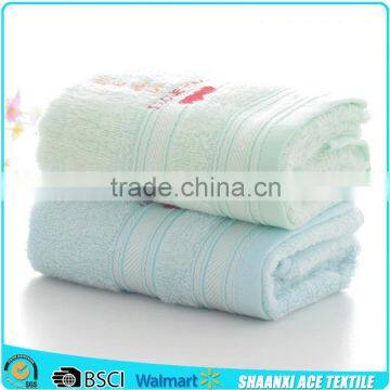 High water absorption pure cotton terry dobby hotel use bath towel with logo emrbroidery