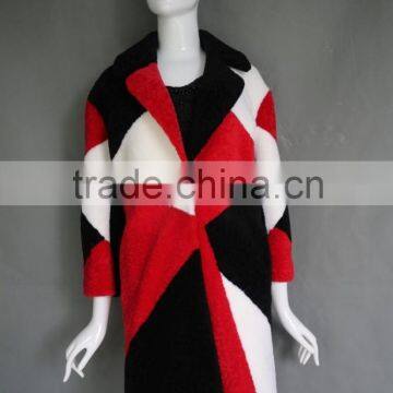 Hot sale Fashion Design Mongolian Lamb Fur Coat Genuine Women Popular Mongolian Sheep Fur Coat