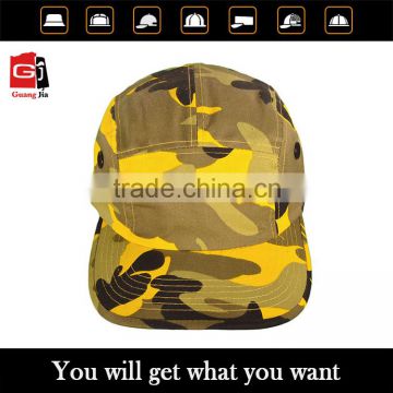 2015 wholesale China new fashion camo custom made 5 panels snapback cap