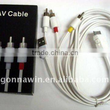 audio and video cable for iphone for ipod for ipad