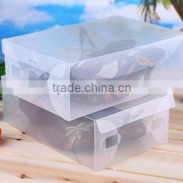 plastic shoe box, clear transparent box with lid