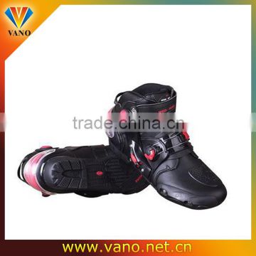 Factory price rubber sole motorcycle racing boots A09001