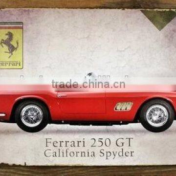 Wholesale Printing Custom Made Wall Plaques Vintage Metal Letters Wall Plaque Sports Car Metal Craft photo-2