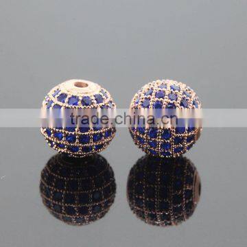 Step Up Your Styple With A Blue CZ Micro Pave Beads for Bracelets Making CZ Jewellery Wholesle photo-4