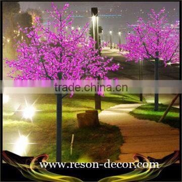 H:3.5m lighted metal outdoor prelit christmas tree