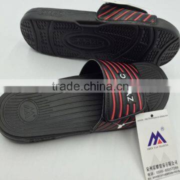 good quality PU upper slipper Velcro slipper for men