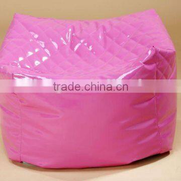 Pink Quilted PU leather Cube Stool