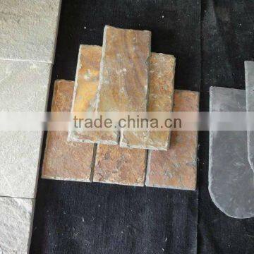 yellow slate wall cladding