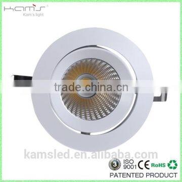 Adjustable spot lighting 5w 7w 9w 12w led ceiling light with lens