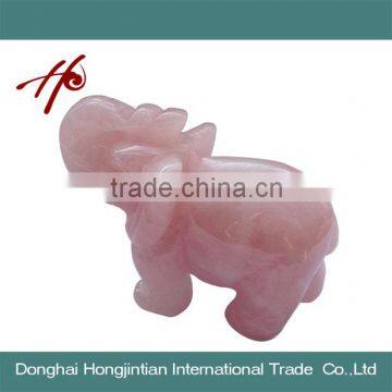 Christmas Gift Rose Quartz Elephant