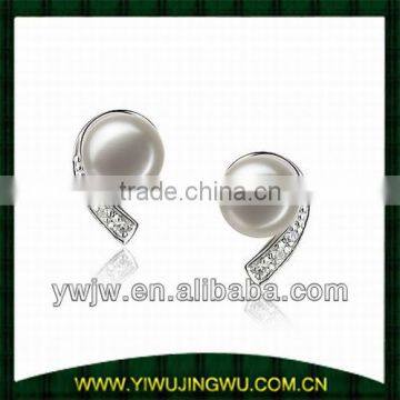 fashion pearl stud earring designs 2014 (JW-G6034)